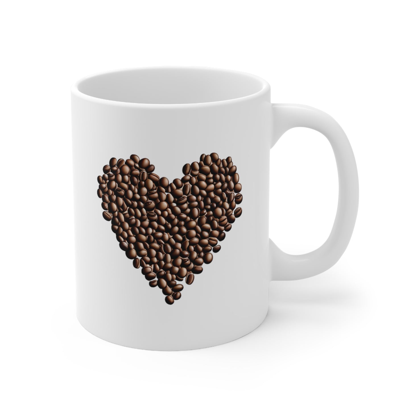 I love your bean -- coffee bean heart mug, Valentines day gift, Funny gift, Anniversary gift, Coffee lover gift