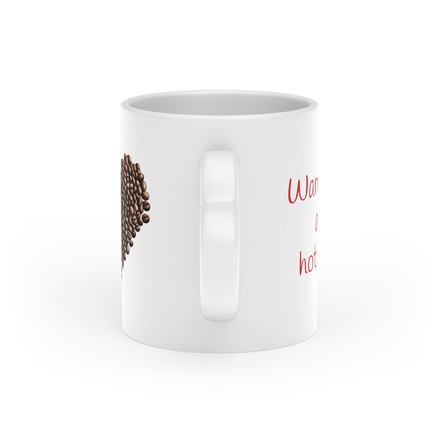 Warm hugs and hot mugs -- Heart Mug